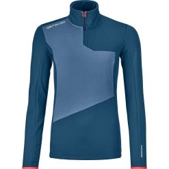 Ortovox Fleece Light Zip Neck Top - Women's
