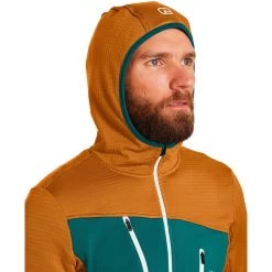Ortovox Men's Fleece Grid Hoodie -Ortovox Outdoor Sales Store iview 1073920 041 pic4