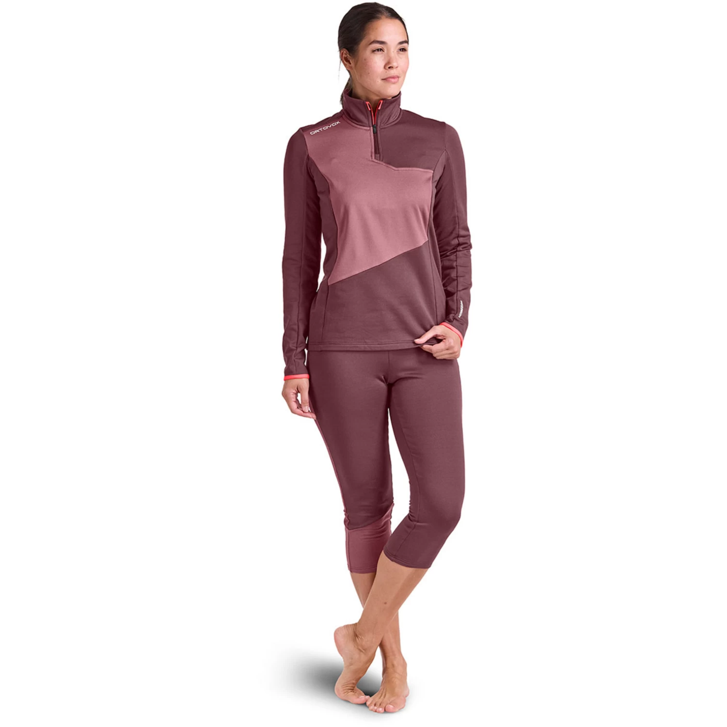 Ortovox Women's Fleece Light Zip Neck 2 Ortovox Women's Fleece Light Zip Neck - Image 2