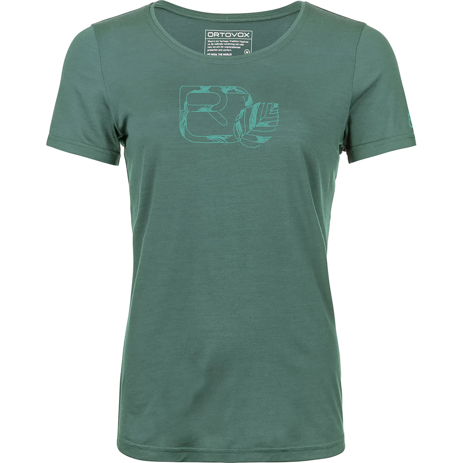 Ortovox Women's 120 Cool Tec Leaf Logo T-Shirt 1 Ortovox Women's 120 Cool Tec Leaf Logo T-Shirt