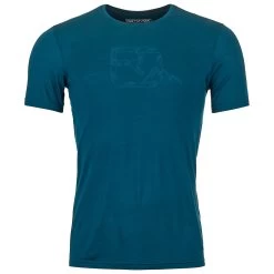 Ortovox 120 Cool Tec Mountain Logo T-Shirt - Merino Shirt