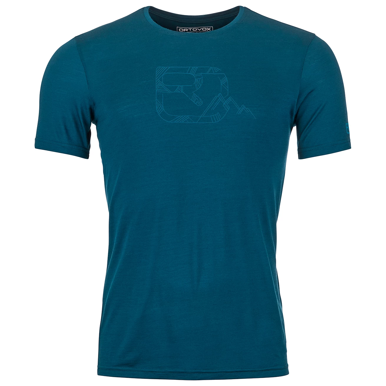 Ortovox 120 Cool Tec Mountain Logo T-Shirt - Merino Shirt 1 Ortovox 120 Cool Tec Mountain Logo T-Shirt - Merino Shirt