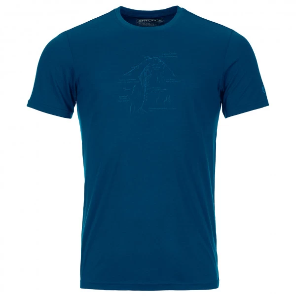 Ortovox 120 Tec Lafatscher Topo TS - Merino Shirt 1 Ortovox 120 Tec Lafatscher Topo TS - Merino Shirt