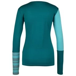 Ortovox Women's 185 Rock'N'Wool Long Sleeve - Merino Base Layer 7 Ortovox Women's 185 Rock'N'Wool Long Sleeve - Merino Base Layer -Ortovox Outdoor Sales Store ortovox womens 185 rocknwool long sleeve merino base layer detail 4
